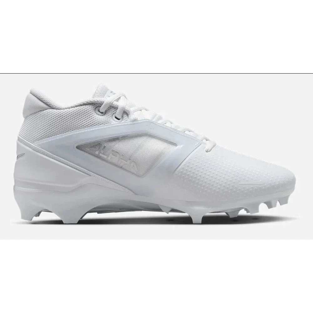 Nike Alpha Menace 4 Pro Football Cleats Men's Size 9 White Silver‎ FD7037-101